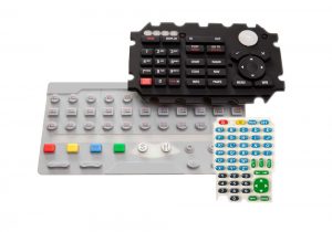 Examples of custom silicone molds from keypads, keyboards and other parts Silicone Dynamics has created for customers.