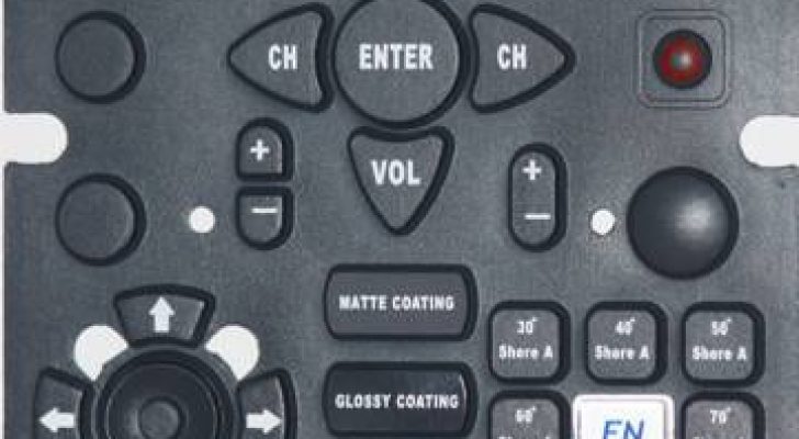 Example of custom silicone rubber molded keypad we manufactured.